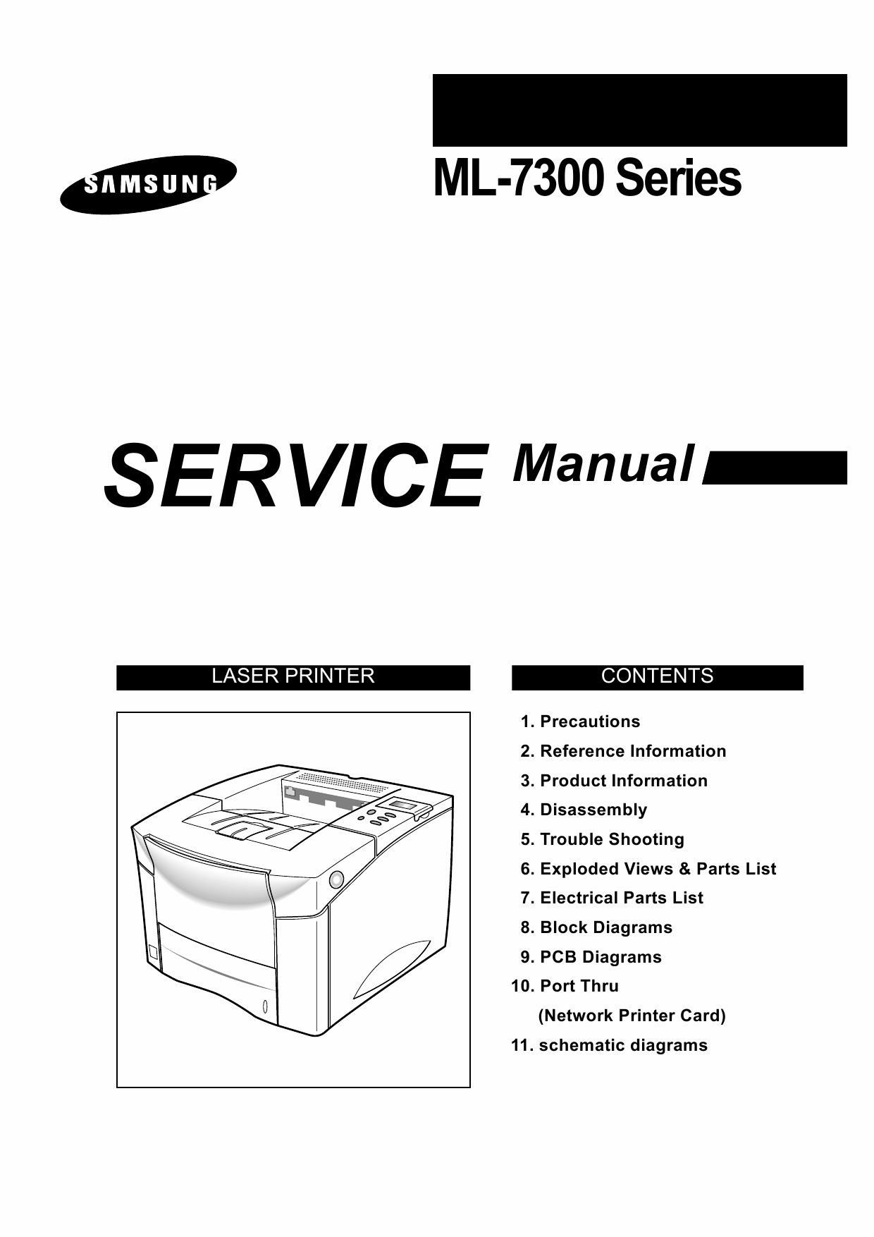 Samsung Laser-Printer ML-7300 Parts and Service Manual-1